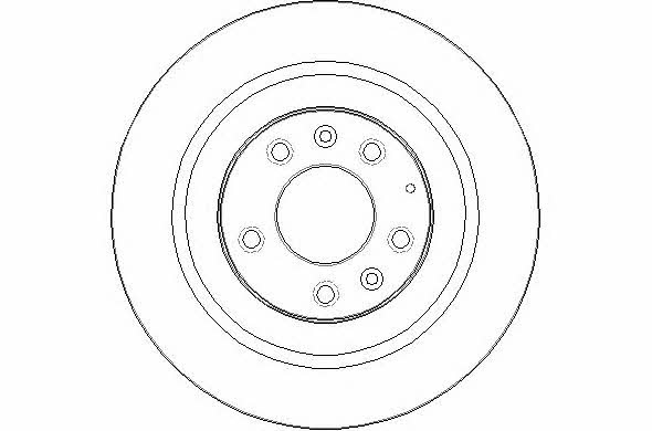 National NBD1564 Rear brake disc, non-ventilated NBD1564