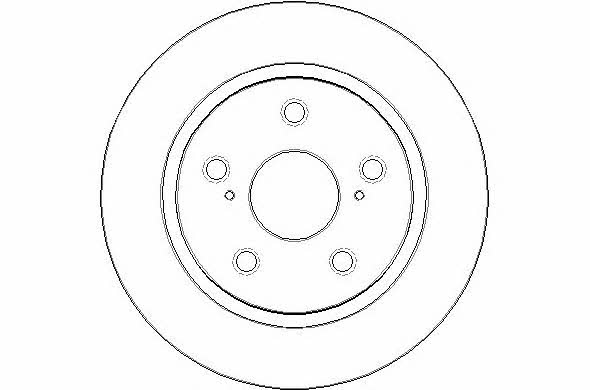 National NBD1570 Rear brake disc, non-ventilated NBD1570