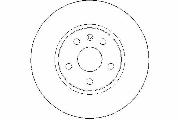 National NBD1581 Front brake disc ventilated NBD1581