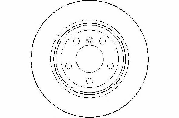 National NBD1592 Rear ventilated brake disc NBD1592