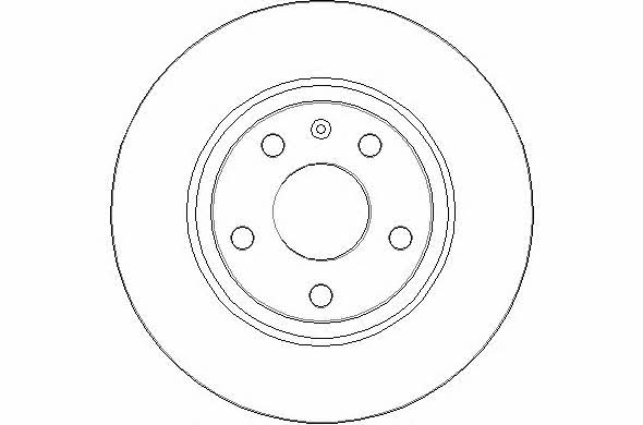 National NBD1598 Rear brake disc, non-ventilated NBD1598
