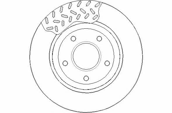 National NBD1607 Front brake disc ventilated NBD1607
