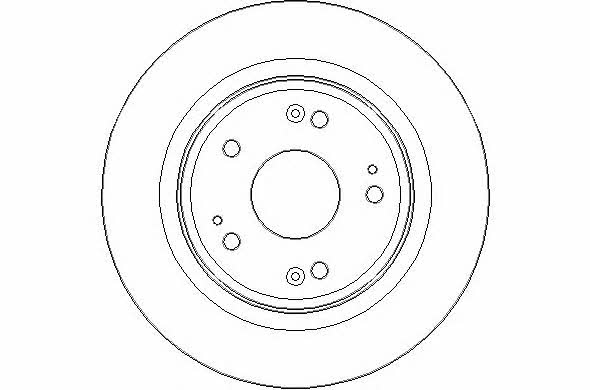 National NBD1613 Rear brake disc, non-ventilated NBD1613