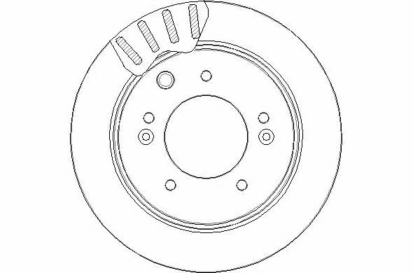 National NBD1620 Rear ventilated brake disc NBD1620