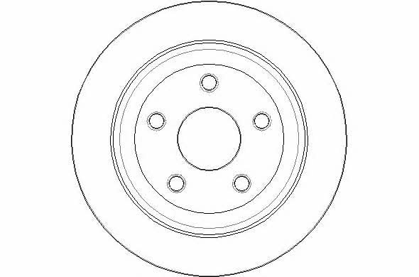 National NBD1693 Rear brake disc, non-ventilated NBD1693