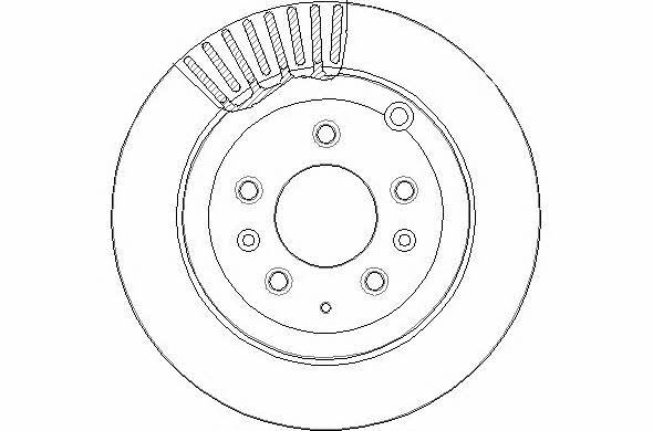 National NBD1698 Rear ventilated brake disc NBD1698