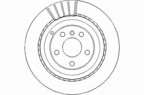 National NBD1704 Rear ventilated brake disc NBD1704