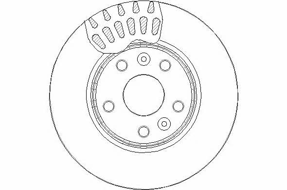 National NBD1715 Front brake disc ventilated NBD1715