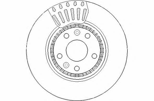 National NBD1742 Front brake disc ventilated NBD1742