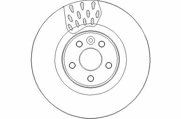 National NBD1752 Front brake disc ventilated NBD1752
