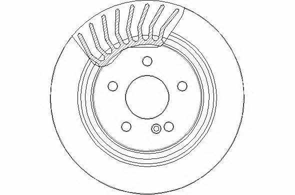 National NBD1754 Rear ventilated brake disc NBD1754
