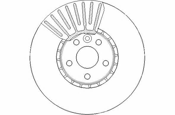 National NBD1760 Front brake disc ventilated NBD1760