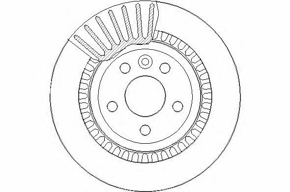 National NBD1761 Rear ventilated brake disc NBD1761