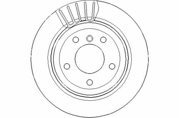National NBD1762 Rear ventilated brake disc NBD1762