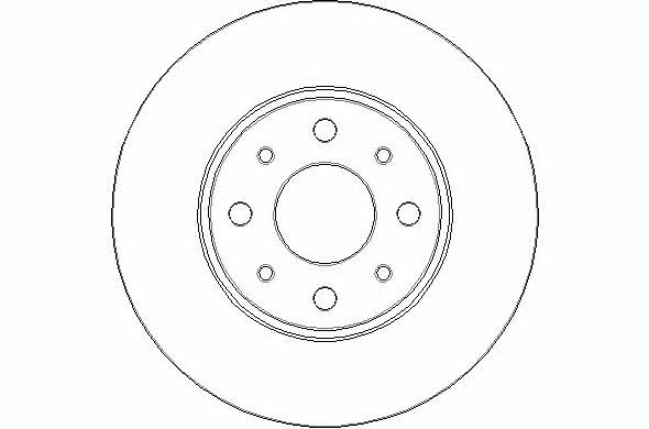 National NBD1763 Rear brake disc, non-ventilated NBD1763