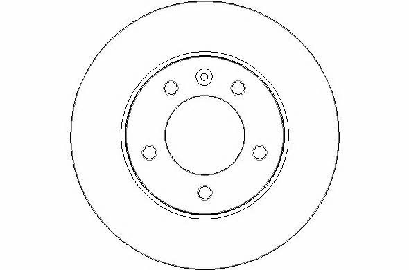 National NBD1769 Rear brake disc, non-ventilated NBD1769