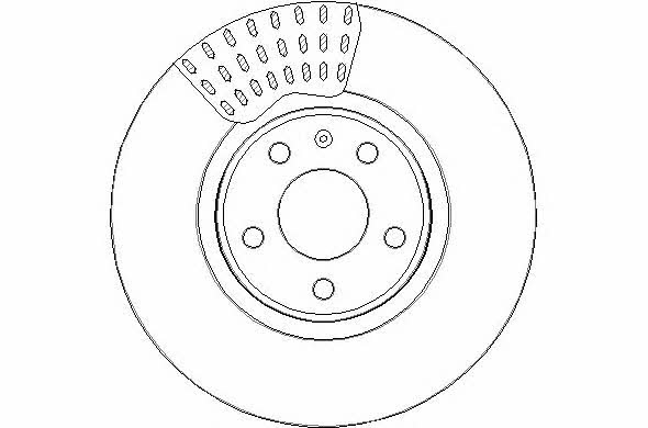 National NBD1786 Front brake disc ventilated NBD1786
