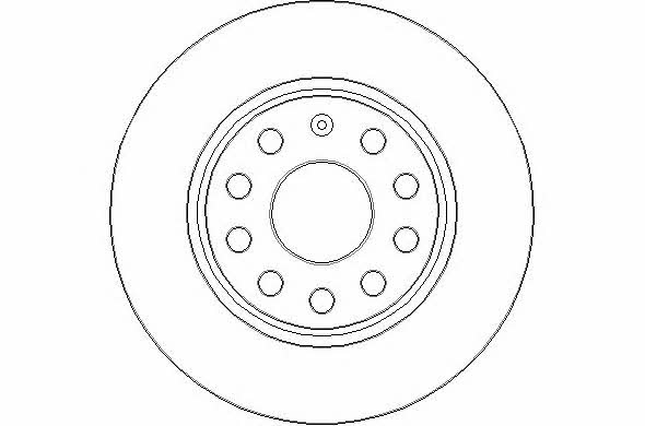National NBD1793 Rear brake disc, non-ventilated NBD1793