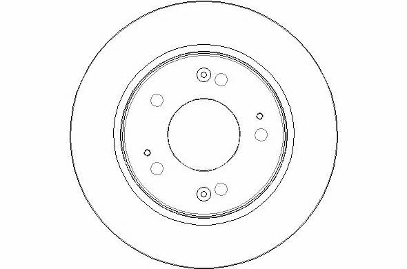 National NBD1804 Rear brake disc, non-ventilated NBD1804