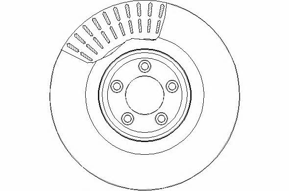 National NBD1811 Front brake disc ventilated NBD1811