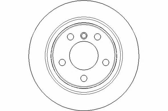 National NBD1812 Rear brake disc, non-ventilated NBD1812