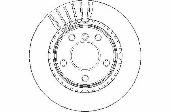 National NBD1816 Rear ventilated brake disc NBD1816