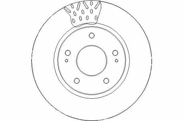 National NBD1817 Front brake disc ventilated NBD1817