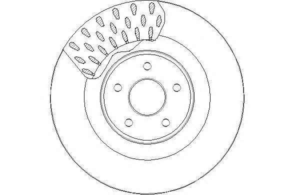 National NBD1820 Front brake disc ventilated NBD1820