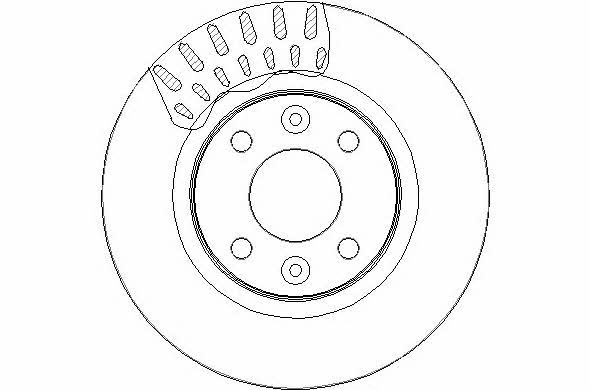 National NBD1823 Front brake disc ventilated NBD1823