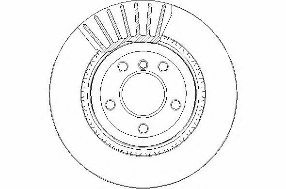 National NBD1826 Rear ventilated brake disc NBD1826