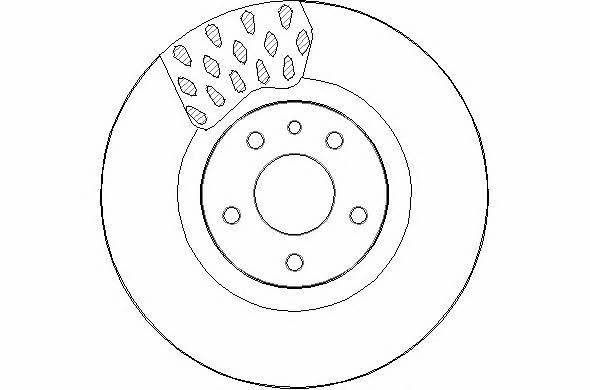 National NBD1831 Front brake disc ventilated NBD1831