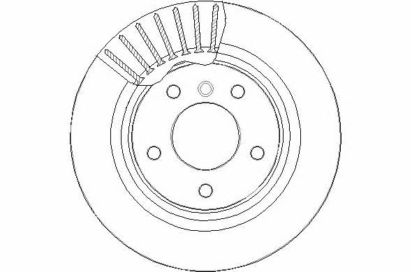 National NBD1840 Rear ventilated brake disc NBD1840