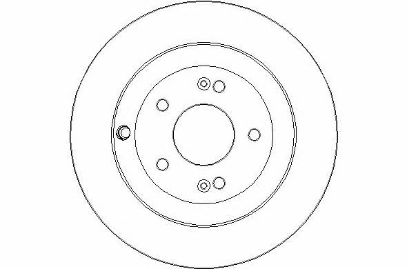 National NBD1837 Rear brake disc, non-ventilated NBD1837