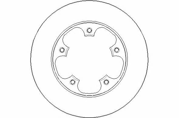 National NBD1847 Rear brake disc, non-ventilated NBD1847