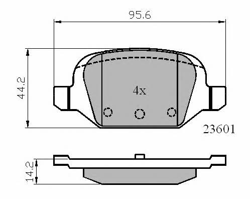 National NP2676 Brake Pad Set, disc brake NP2676