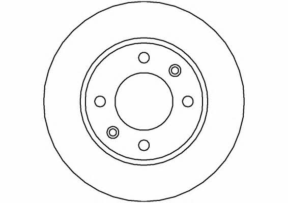 National NBD1120 Rear brake disc, non-ventilated NBD1120