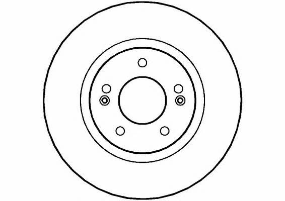 National NBD1249 Front brake disc ventilated NBD1249