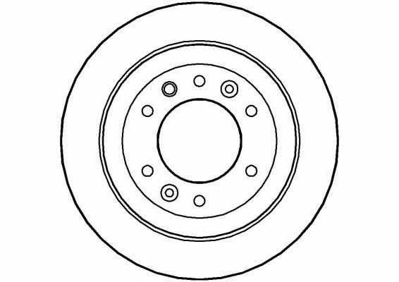 National NBD1448 Rear brake disc, non-ventilated NBD1448