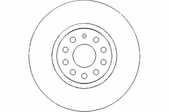 National NBD1668 Front brake disc ventilated NBD1668
