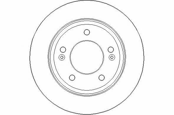 National NBD1671 Rear brake disc, non-ventilated NBD1671