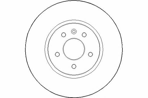 National NBD1672 Front brake disc ventilated NBD1672