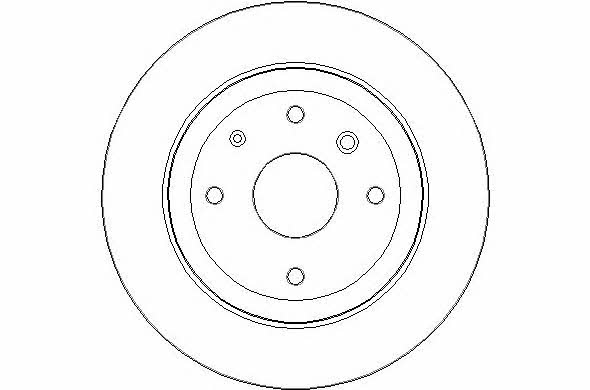 National NBD1676 Rear brake disc, non-ventilated NBD1676