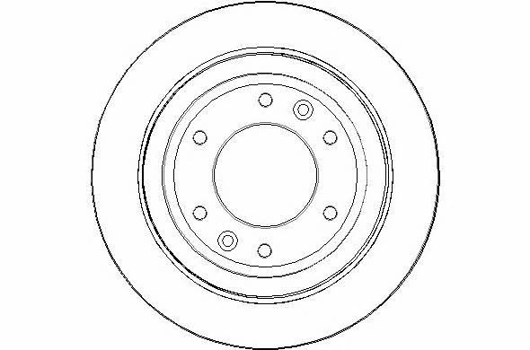 National NBD1689 Rear ventilated brake disc NBD1689
