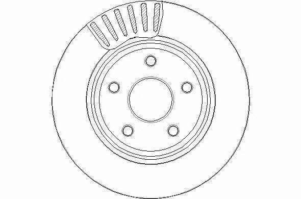 National NBD1690 Front brake disc ventilated NBD1690