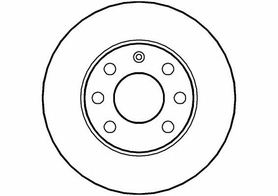 National NBD004 Unventilated front brake disc NBD004