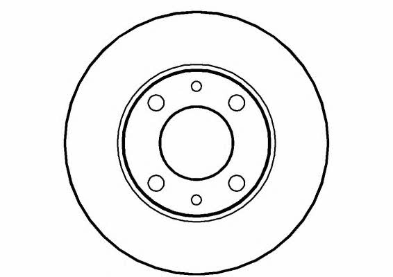 National NBD041 Unventilated front brake disc NBD041