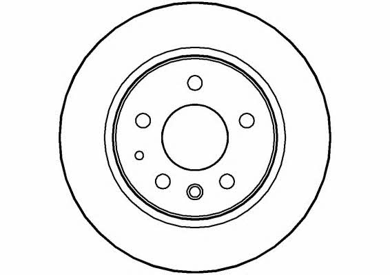National NBD074 Rear brake disc, non-ventilated NBD074
