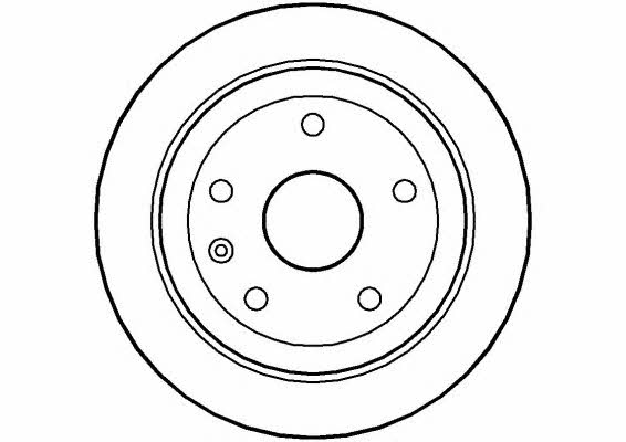 National NBD1003 Rear brake disc, non-ventilated NBD1003