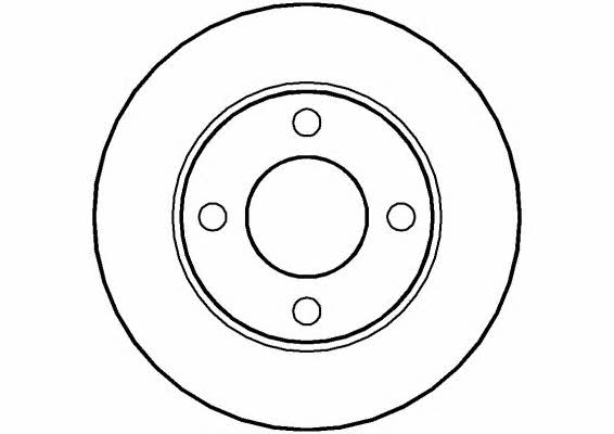 National NBD108 Rear brake disc, non-ventilated NBD108