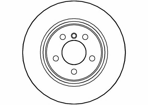 National NBD1081 Rear brake disc, non-ventilated NBD1081